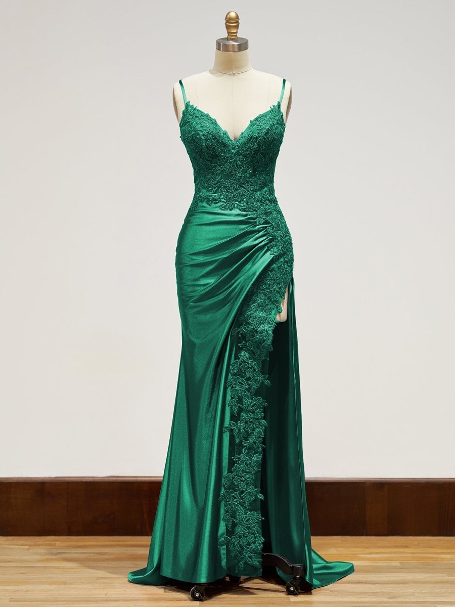 Off-Shoulder Lace Mermaid Prom Dress - Image 7