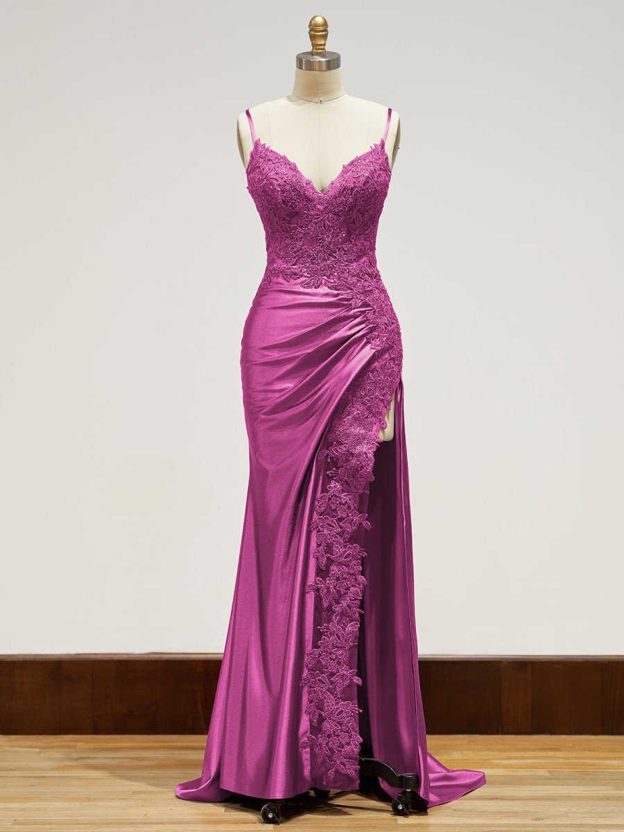 Off-Shoulder Lace Mermaid Prom Dress - Image 9