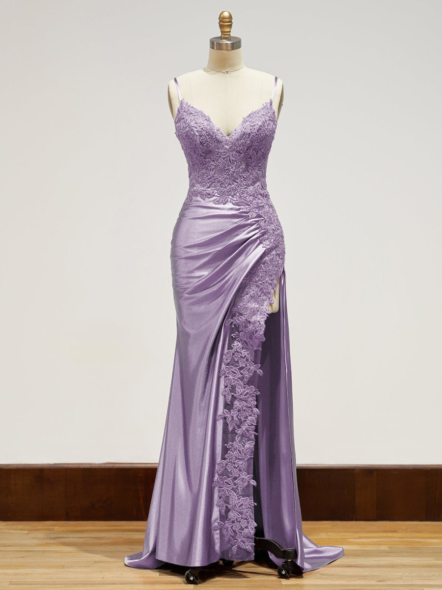 Off-Shoulder Lace Mermaid Prom Dress - Image 17